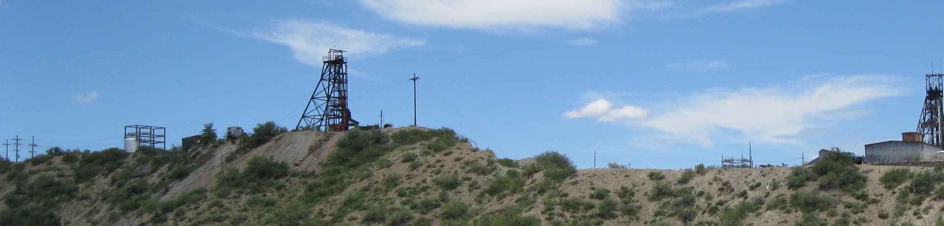 Historic Van Dyke headframe in the Miami-Globe mining district, Arizona
